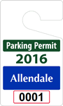 Plastic ToughTags™ Parking Permit Template