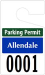 Plastic ToughTags™ Parking Permit Template