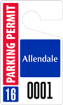 Plastic ToughTags™ Parking Permit Template