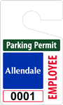 Plastic ToughTags™ Parking Permit Template