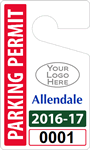 Plastic ToughTags™ Parking Permit Template