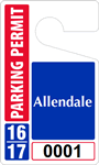 Plastic ToughTags™ Parking Permit Template