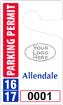 Plastic ToughTags™ Parking Permit Template