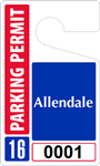 Plastic ToughTags™ Parking Permit Template
