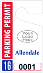 Plastic ToughTags™ Parking Permit Template
