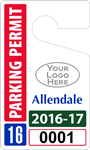 Plastic ToughTags™ Parking Permit Template