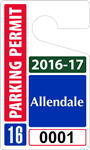 Plastic ToughTags™ Parking Permit Template