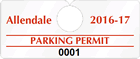 Plastic ToughTags™ Parking Permit Templates