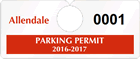 Plastic ToughTags™ Parking Permit Templates