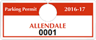 Plastic ToughTags™ Parking Permit Templates