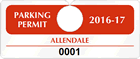 Plastic ToughTags™ Parking Permit Templates