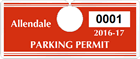 Plastic ToughTags™ Parking Permit Templates