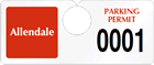 Plastic ToughTags™ Parking Permit Templates