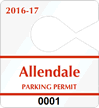Plastic ToughTags™ Parking Permit Templates