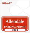 Plastic ToughTags™ Parking Permit Templates