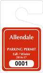 Plastic ToughTags™ Parking Permit Templates