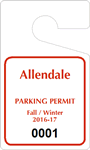Plastic ToughTags™ Parking Permit Templates