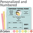 Large Parking Permit Hang Cardstock Tag