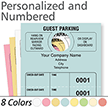 Large Parking Permit Hang Cardstock Tag