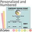 Large Parking Permit Hang Cardstock Tag