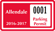 Parking Labels - Design CD9