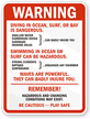 Diving in Ocean, Surf, Bay is Dangerous Sign