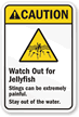 Watch Out for Jellyfish Sign