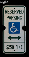 Reserved Parking ADA Handicap Sign