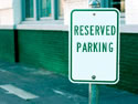 Reserved Parking Signs