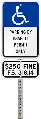 Florida-handicap-parking-permit-signs
