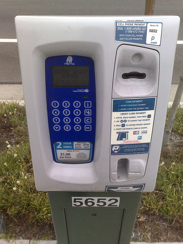 Electronic parking meter in L.A.