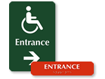 ADA  Braille Directional Signs