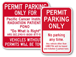 Custom Parking Permit Signs