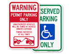 Parking Permit Sign