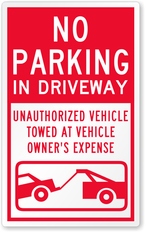 Amexiu No Parking Sign Do Not Block Private Driveway Signs, Unauthorized Vehicles Towed At Vehicle Owner's Expense" Metal Sign,10 X 14 X 0.04 Inches Fade Free&Rustproof Durable Aluminum 2 Pack - View #8