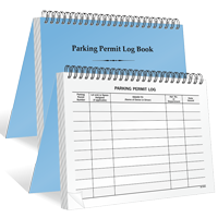 Small Parking Permit Log Book