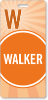 Walker Pass Backpack Wavy Stripes Design Tag