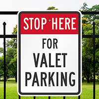 Valet Parking Signs