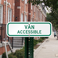 Van Accessible (Virginia) Aluminum ADA Handicapped Sign