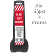 Do Not Block Driveway LotBoss Portable Sign Kit