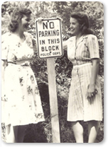 1940 Parking Signs