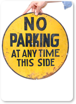 1940 Parking Signs