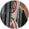 GlassPal™ Window Decal White, BZ-WD-WH